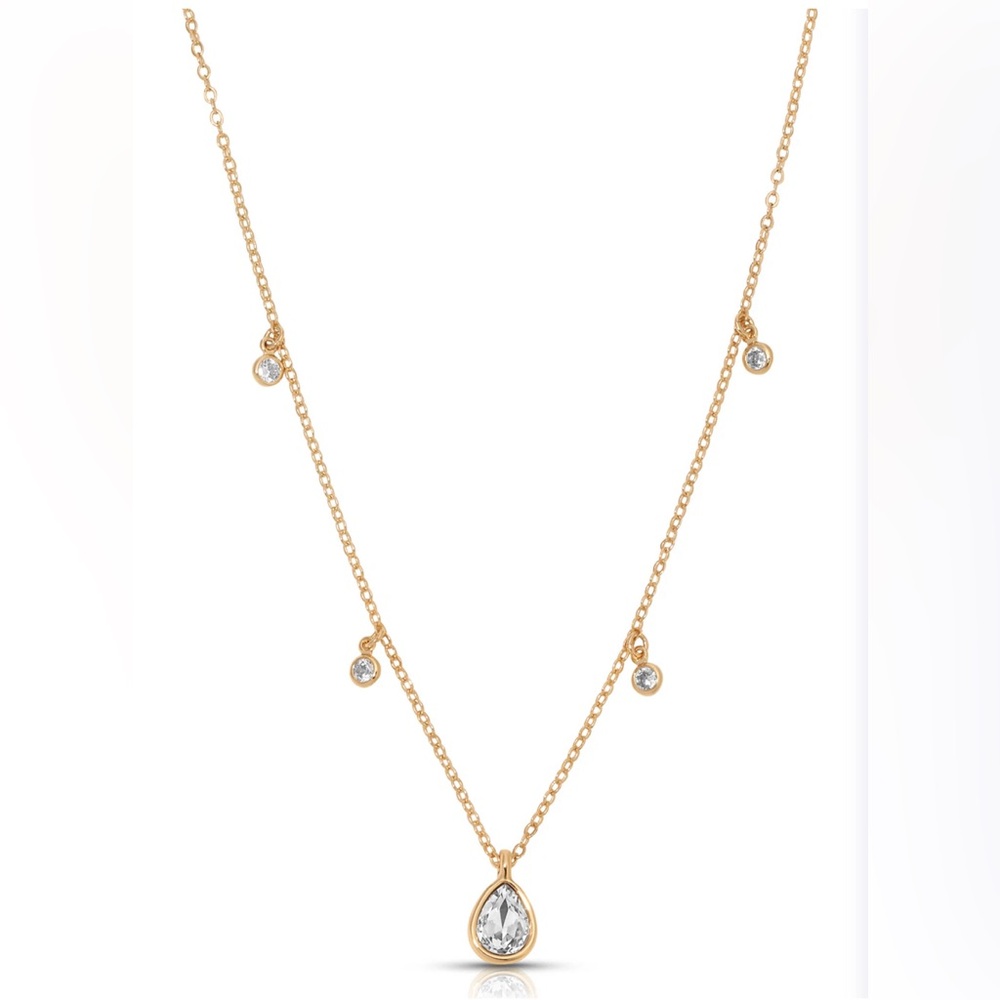 Ettika Dripping Crystals Drop Necklace NWT